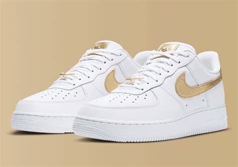 nike air force gold weiß damen|white air force 1 shoes.